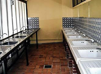 Camping International du Golf washing area