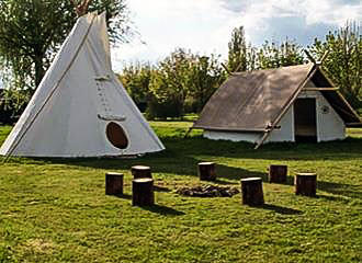 Camping Hippo Camp tipi tents