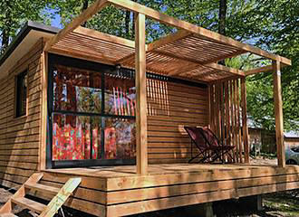 Huttopia Versailles campsite chalet