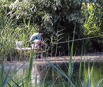 Camp Au Clair Ruisseau Campsite fishing