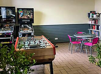 Campsite Les Lupins games room