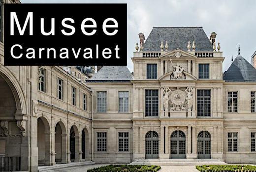 Musee Carnavalet building and courtyard