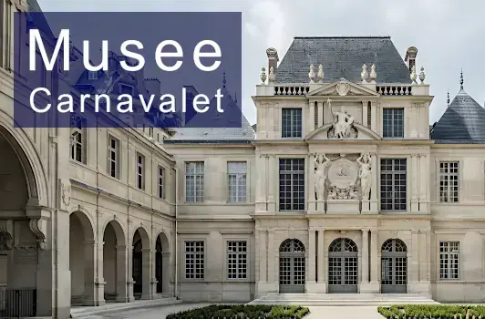 Musee Carnavalet building and courtyard