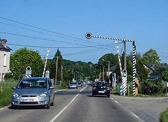 French railway crossing