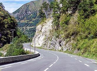 French Pyrenees road