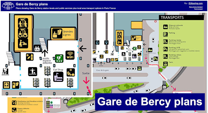 Gare de Bercy plans