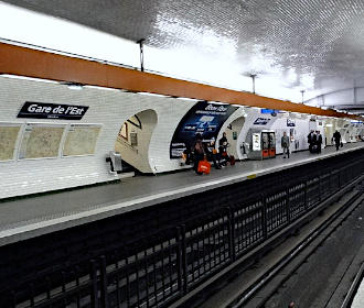 Gare de l'Est Metro platform