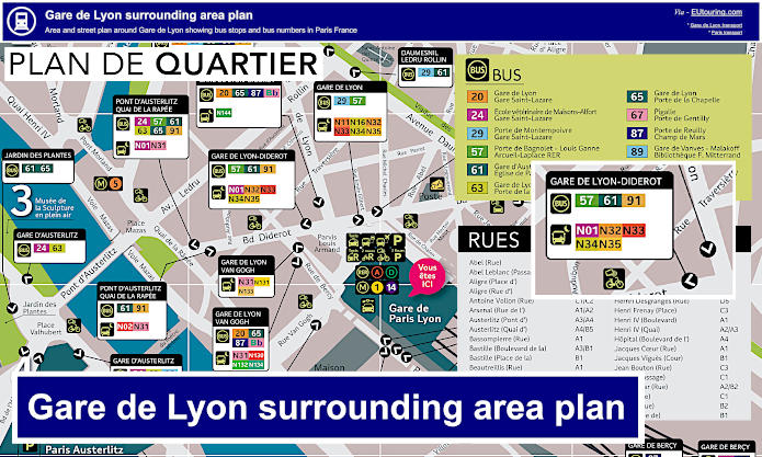 Gare de Lyon area plan