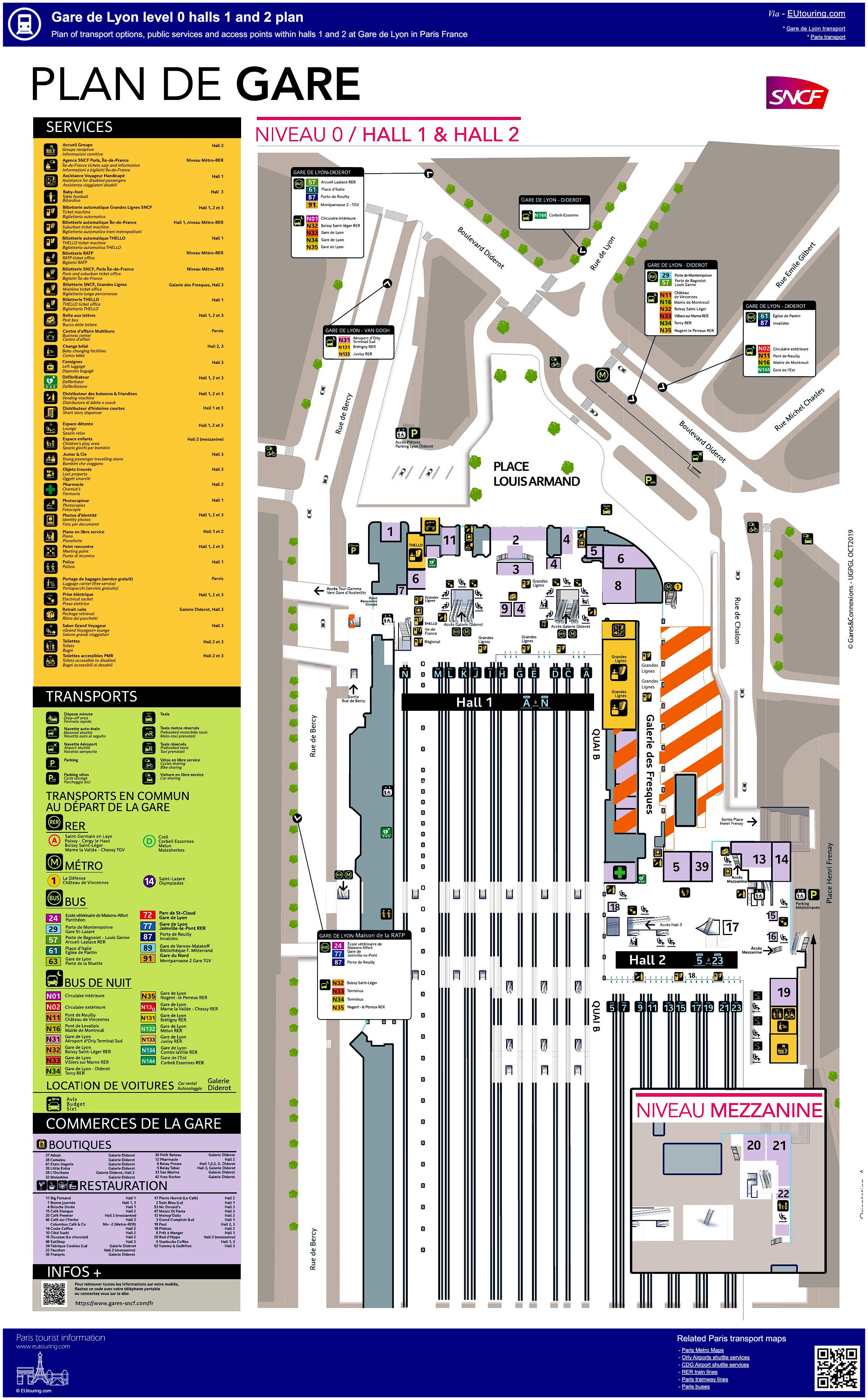 Gare De Lyon Map