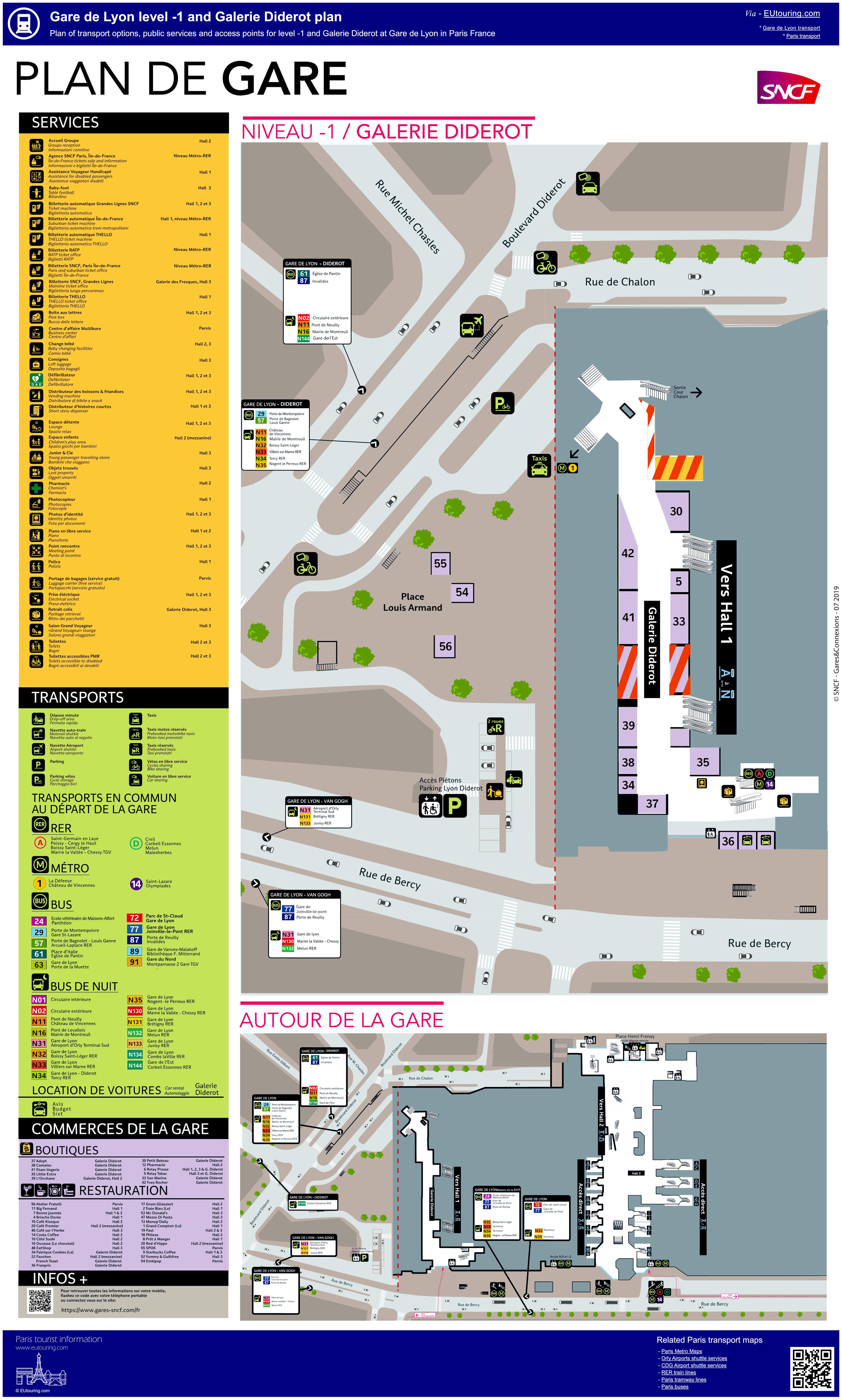 Gare De Lyon Map