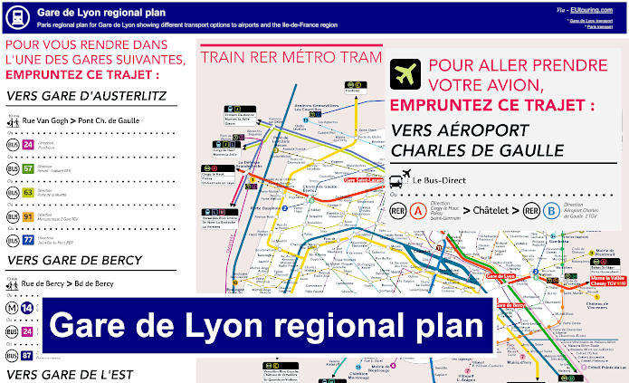 Gare de Lyon regional plan