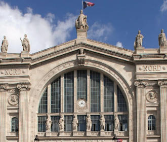 Gare du Nord train station facade