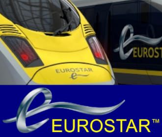 Eurostar train at Gare du Nord Paris