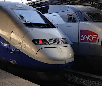 TGV high speed train at Gare du Nord