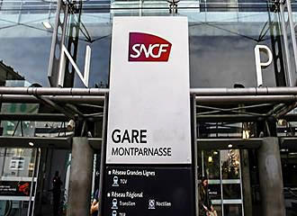 Gare Montparnasse train station in Paris