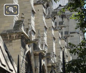 Rows of Gargoyles Notre Dame Paris