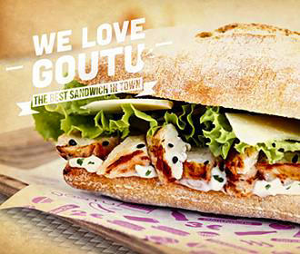 Goutu Cafe sandwich