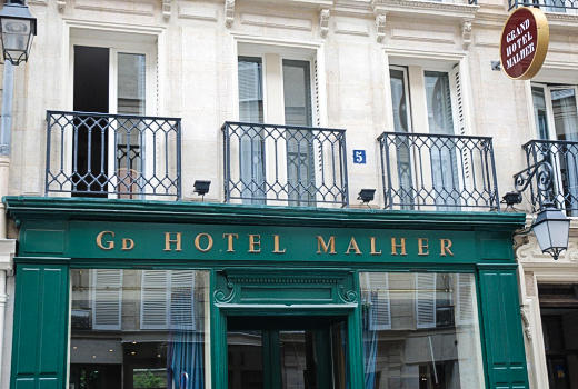 Grand Hotel Malher Paris facade