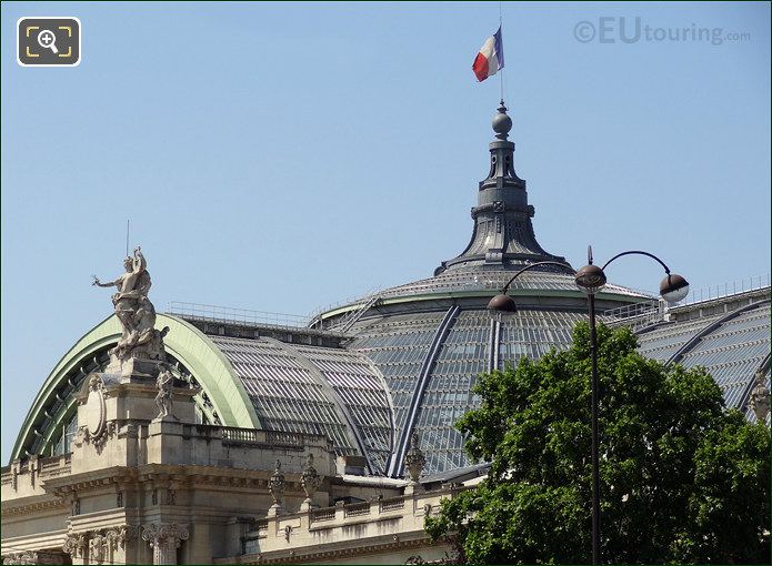 Grand Palais and the French flag