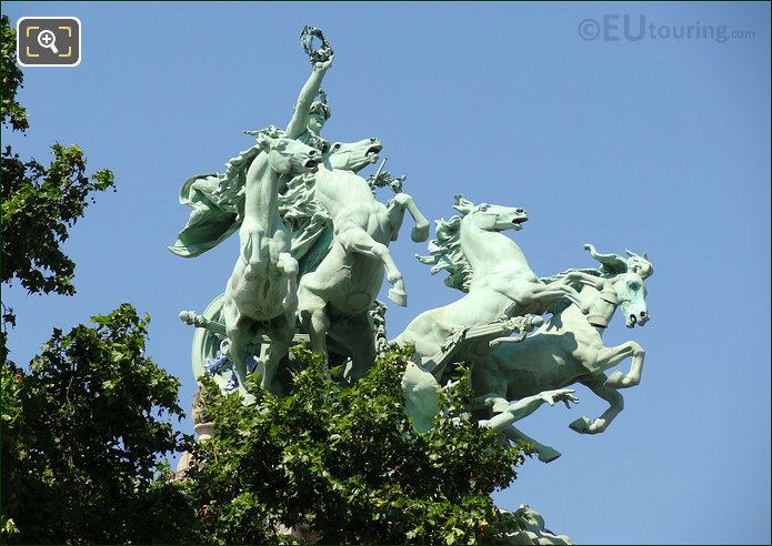 Grand Palais statue by Georges Recipon