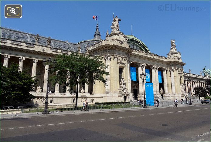 Grand Palais colonnades and statues