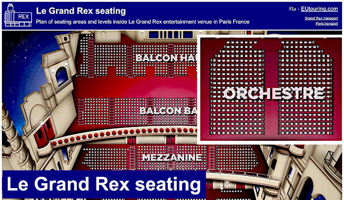 Le Grand Rex seating plan