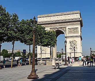 Avenue des Champs Elysees Arc de Triomphe