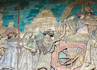 Western tile mosaic on the Grand Palais