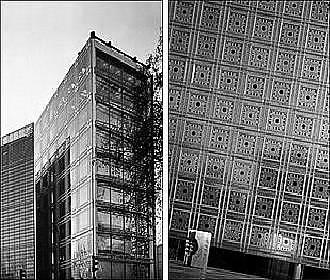 Facades of the Institut du Monde Arabe