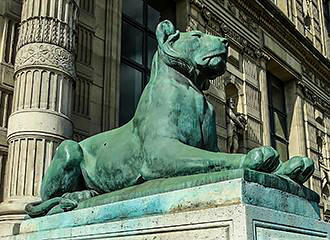 Louvre Museum bronze lion