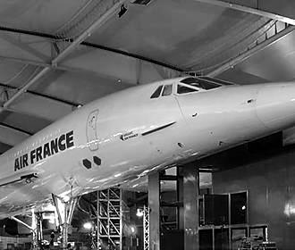 Musee de l’Air et de l’Espace Air France Concorde aircraft