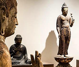 Japanese artefacts at Musee des Art Asiatiques Guimet