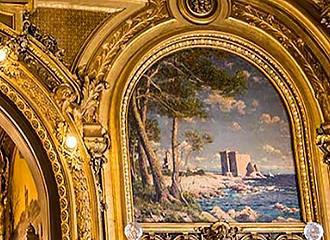 Le Train Bleu restaurant painting