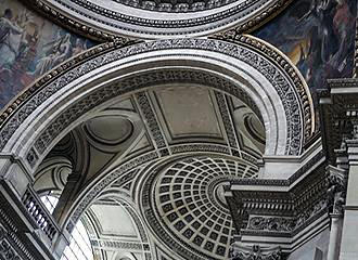 The Pantheon inside arches