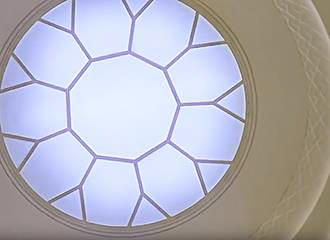Salle Playel rose window