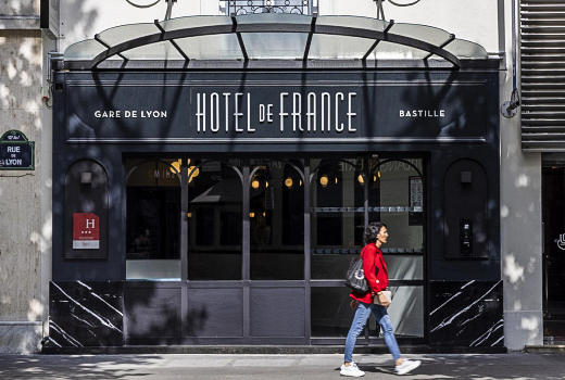 Hotel de France Gare de Lyon Bastille facade