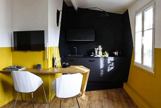 Hotel du Haut Marais suite kitchenette