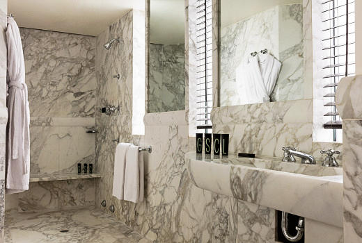 Hotel Square marble bathroom