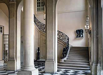 Staircase inside Hotel Biron