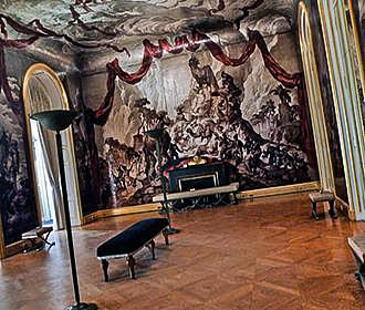 Wall landscape inside Hotel Carnavalet