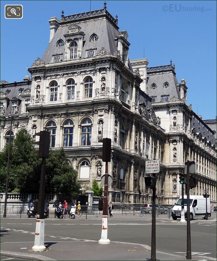 Back of Hotel de Ville in Paris