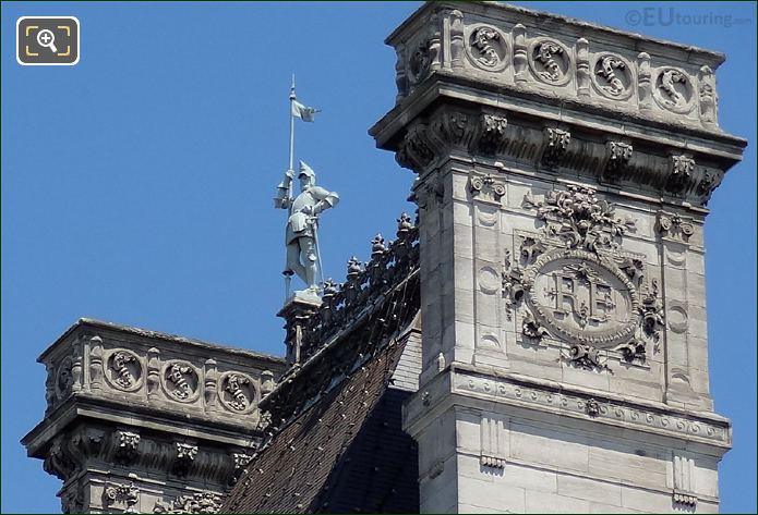 Ornate chimneys on Hotel de Ville