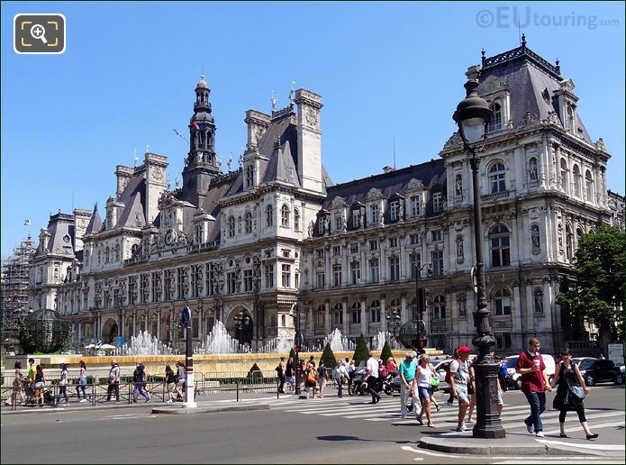 Front facade of Hotel de Ville