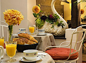 Hotel du Cygne continental breakfast