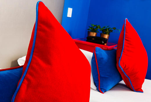 Hotel du Mont Dore bedroom cushions