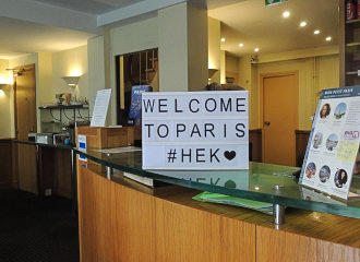 Hotel Eiffel Kensington reception area