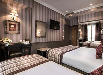 Hotel Elysees Union twin room