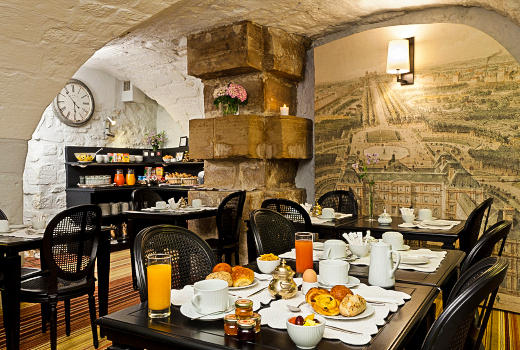 Hotel Fontaines du Luxembourg breakfast room