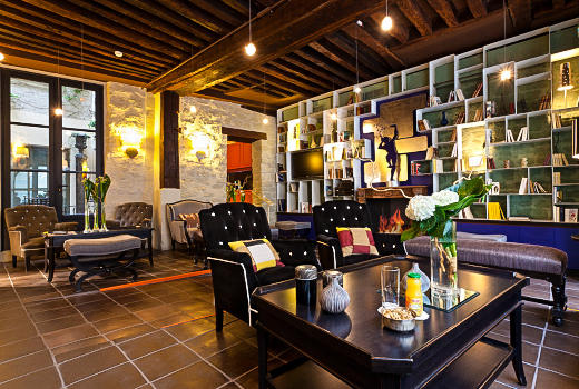 Hotel Fontaines du Luxembourg lounge area