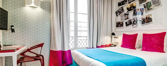 Hotel Le 123 Sebastopol Privilege double bedroom